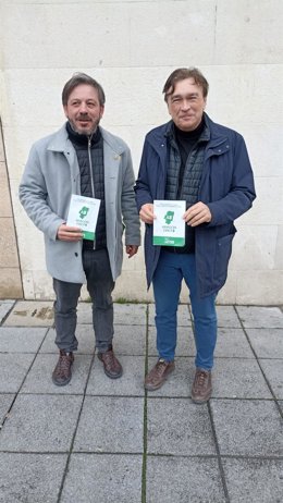Valoero Aguayos y Tomás Guitarte este sábado en Huesca en la presentación del 'Plan Pirineos Existe '