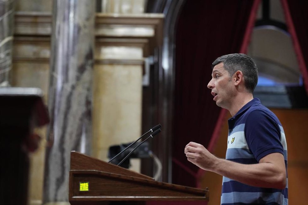 Archivo - El diputado de la CUP, Xavier Pellicer