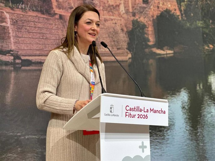 La concejal de Turismo de Talavera de la Reina, Gelen Delgado en Fitur.