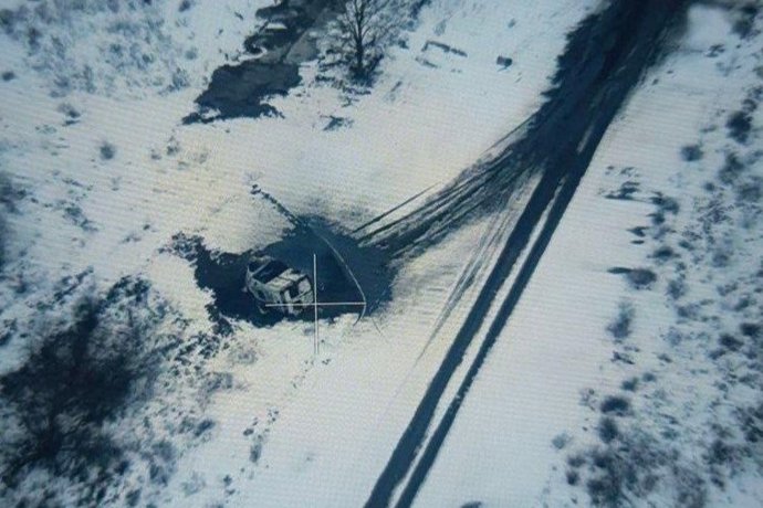 Ambulância bombardeada por um drone em Kherson