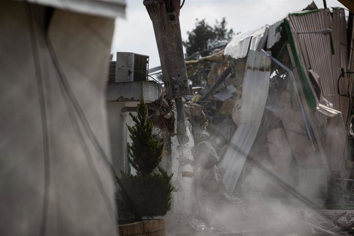 Demolición de la sede de la UNRWA en Jerusalén Este por parte de las autoridades de Israel. 
