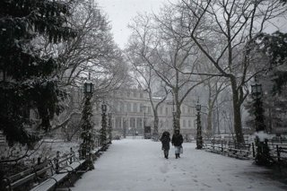 Nieve en Nueva York (EEUU).