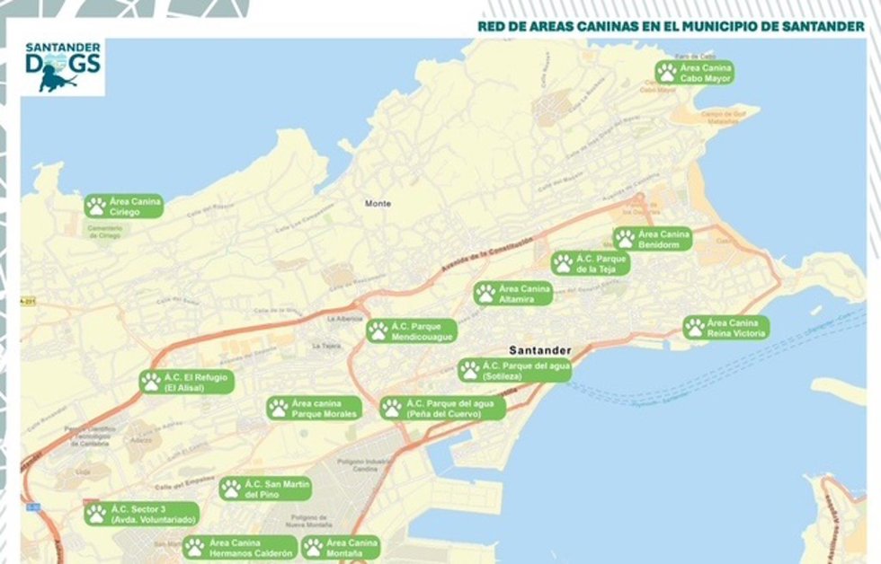 Las áreas caninas de Santander alcanzan los 81.625 metros cuadrados