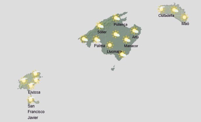 El tiempo hoy, domingo 25 de enero, en Baleares