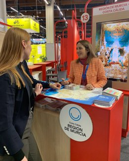 Mostrador De La Región De Murcia En La Feria Matka.