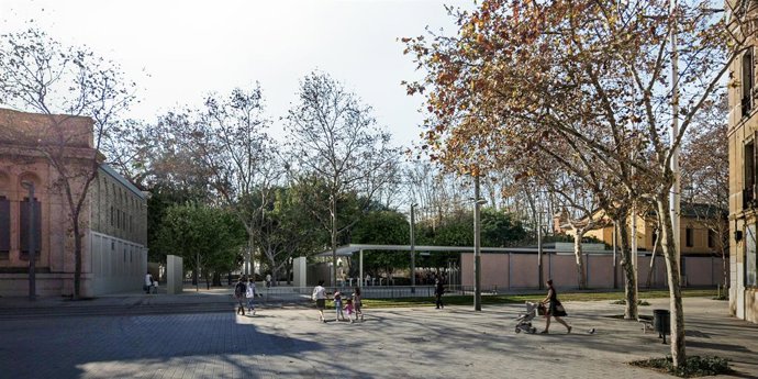 Archivo - Arxiu - Render de la futura entrada que s'obrirà al carrer Wellington i que consistirà en un passeig que travessarà el Zoo i el Parc de la Ciutadella
