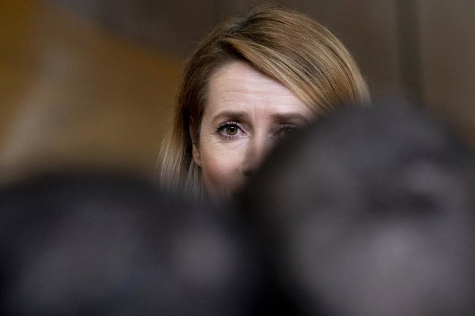 22 de janeiro de 2026, Bruxelas, Bélgica: Chegada de Kaja Kallas. Os chefes de Estado europeus reúnem-se hoje para uma cimeira extraordinária na capital belga.