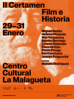 El centro cultural La Malagueta de Diputación de Málaga acoge el II Certámen Film e Historia la proxima semana.