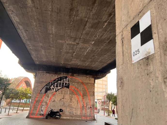 Estructura del viaducto del Arco de Ladrillo de Valladolid.