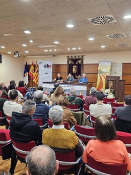Mítin de Jorge Pueyo (CHA) en Calatayud.