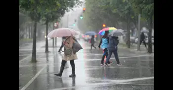 La borrasca Joseph dejará lluvias abundantes en gran parte de la Península este lunes, con aviso rojo en Pontevedra