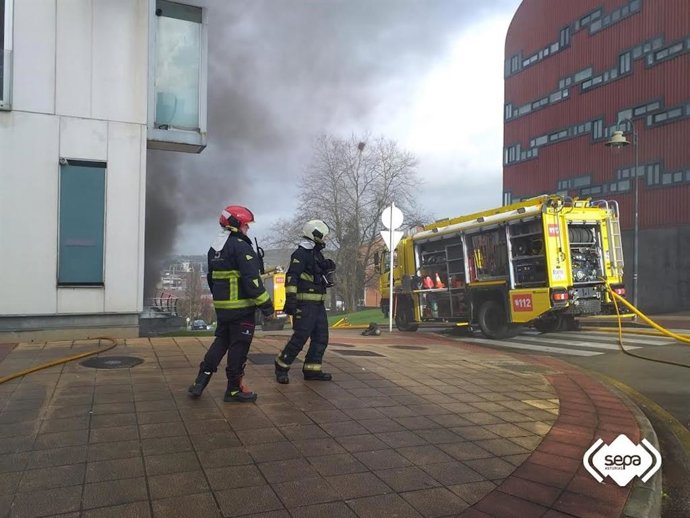 Incendio en Avilés