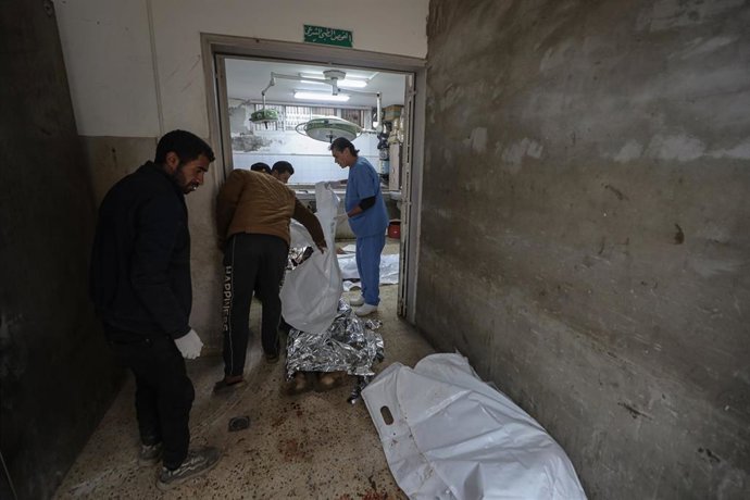 Cadáveres en el Hospital Al Shifa, en la Franja de Gaza