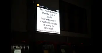 Se reproduce la incidencia en el centro de Adif de Estació de França y Rodalies vuelve a suspenderse