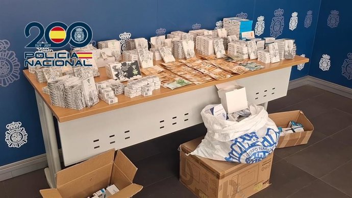 Efectos intervenidos por la Policía Nacional en la operación