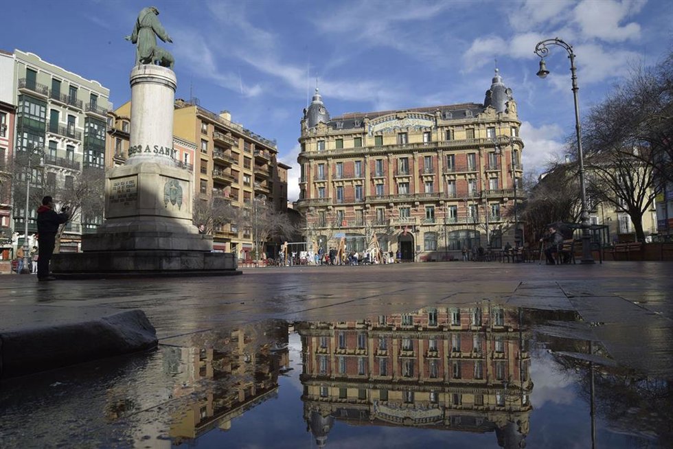 Archivo - Biblioteca de San Francisco, en Pamplona.
