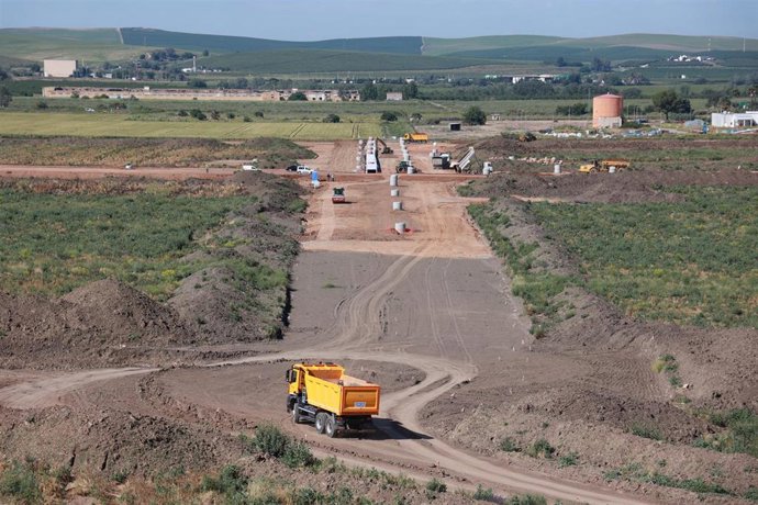 Archivo - Imagen de archivo de las obras de la futura Base Logística del Ejército de Tierra.