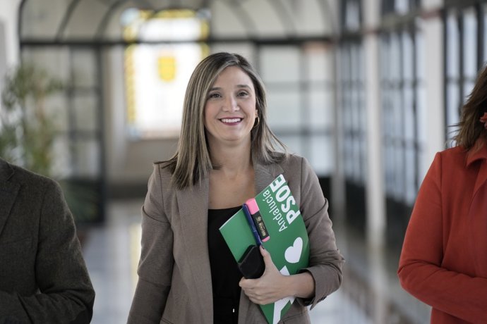La vicesecretaria general del PSOE-A y portavoz del Grupo Socialista en el Parlamento andaluz, María Márquez