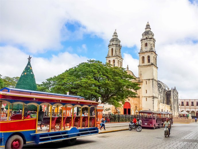 Centro histórico de Campeche, México