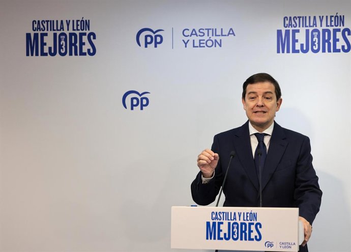 El presidente del PP de Castilla y León, Alfonso Fernández Mañueco