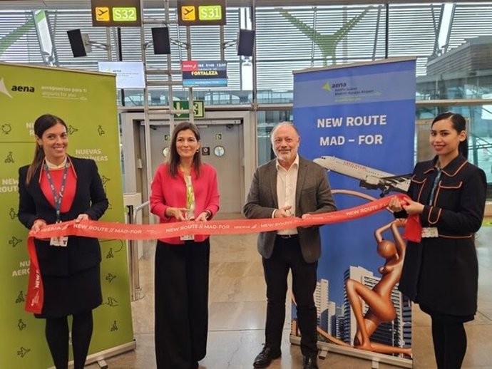 Iberia inaugura la ruta entre Madrid y Fortaleza con tres vuelos semanales.