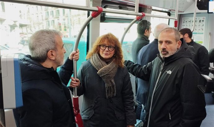 Collboni y Bonet han hecho parte del recorrido del autobús H12.