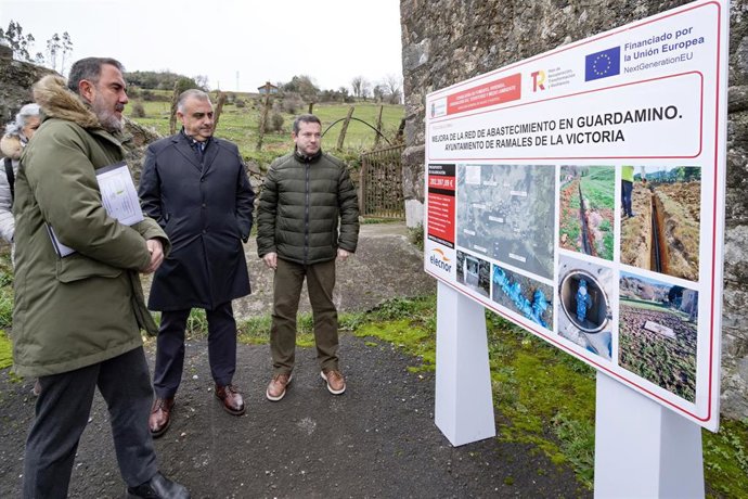 El Gobierno mejora la red de abastecimiento de agua del barrio de Guardamino en Ramales de la Victoria