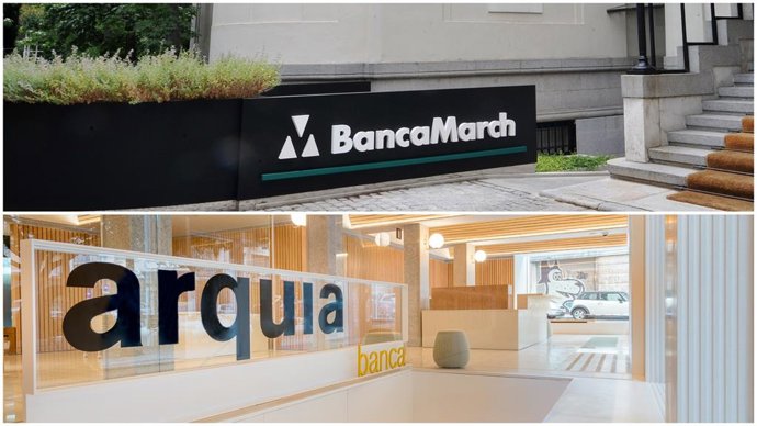 Archivo - Logos de Banca March y Arquia