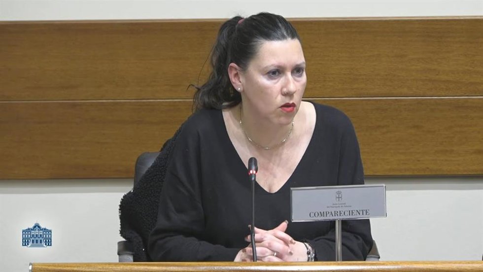 La directora general de Participación Ciudadana, Transparencia, Diversidad Sexual y LGTBI, Nuria Rodríguez, durante su comparecencia este lunes.