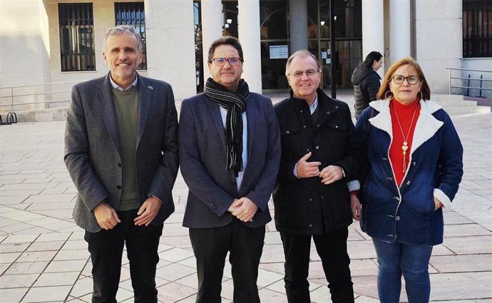 El Diputado Nacional Del PSOE, Ignacio López, Y El Secretario General Del PSOE De Rincón De La Victoria, Antonio Sánchez,