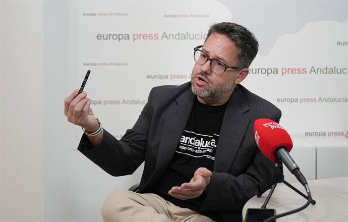 El portavoz de Adelante Andalucía y su candidato a la Presidencia de la Junta de Andalucía, José Ignacio García, en una imagen de archivo. 