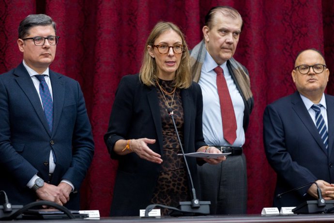 La viceconsejera de Universidad, Investigación e Innovación, Lorena Garrido, en la inauguración en Sevilla del III Seminario Internacional de Gestión para el Aprendizaje (SIGA).