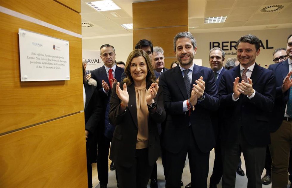 Inauguración de la oficina de Iberaval en Santander tras culminar su integración con Sogarca