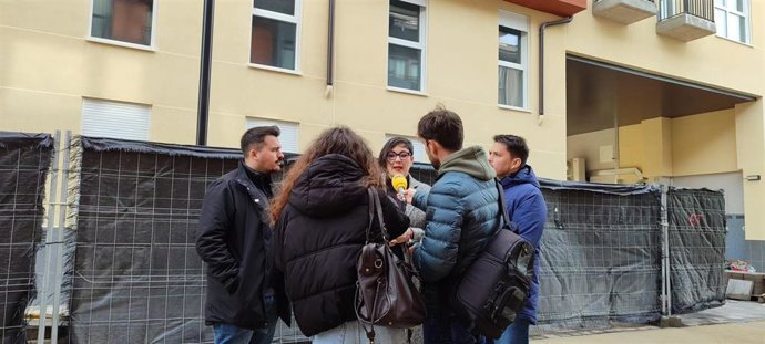 La cabeza de lista de CHA por el Alto Aragón, Verónica Villagrasa.