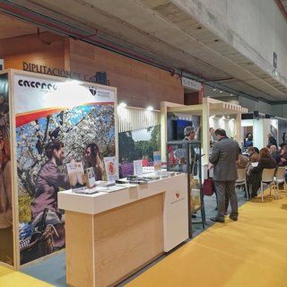 Stand de la Diputación de Cáceres en Madrid Fusión