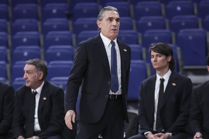 El entrenador del Real Madrid, Sergio Scariolo.