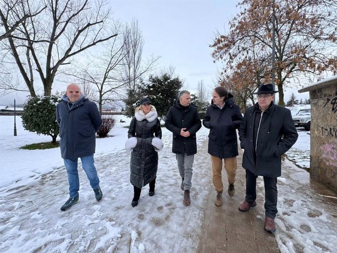 El consejero Bermúdez de Castro este luens en Jaca.