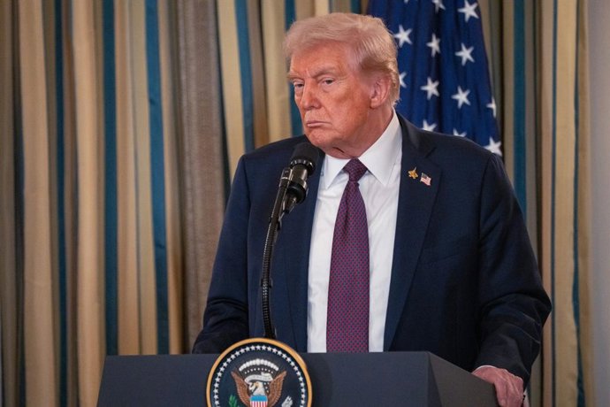 Archivo - Arquivo - 29 de setembro de 2025, Washington, D.C., Estados Unidos: O presidente DONALD TRUMP e o primeiro-ministro israelense Benjamin Netanyahu realizam uma coletiva de imprensa conjunta após sua reunião bilateral na Casa Branca em 29 de setem