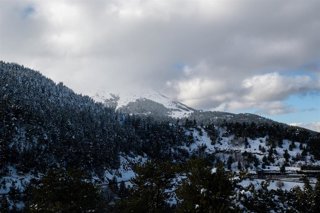 Puerto de montaña La Collada de Toses durante el temporal de nieve en Girona, a 28 de diciembre de 2025, en Girona, Catalunya (España). 