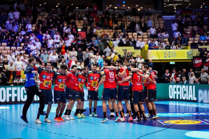 A seleção espanhola masculina de handebol no Europeu