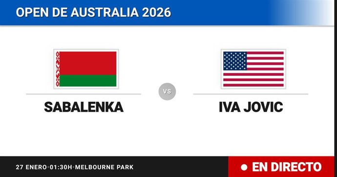 Aryna Sabalenka - Iva Jovic: resumen y estadísticas del partido de Cuartos de final de Australian Open WTA