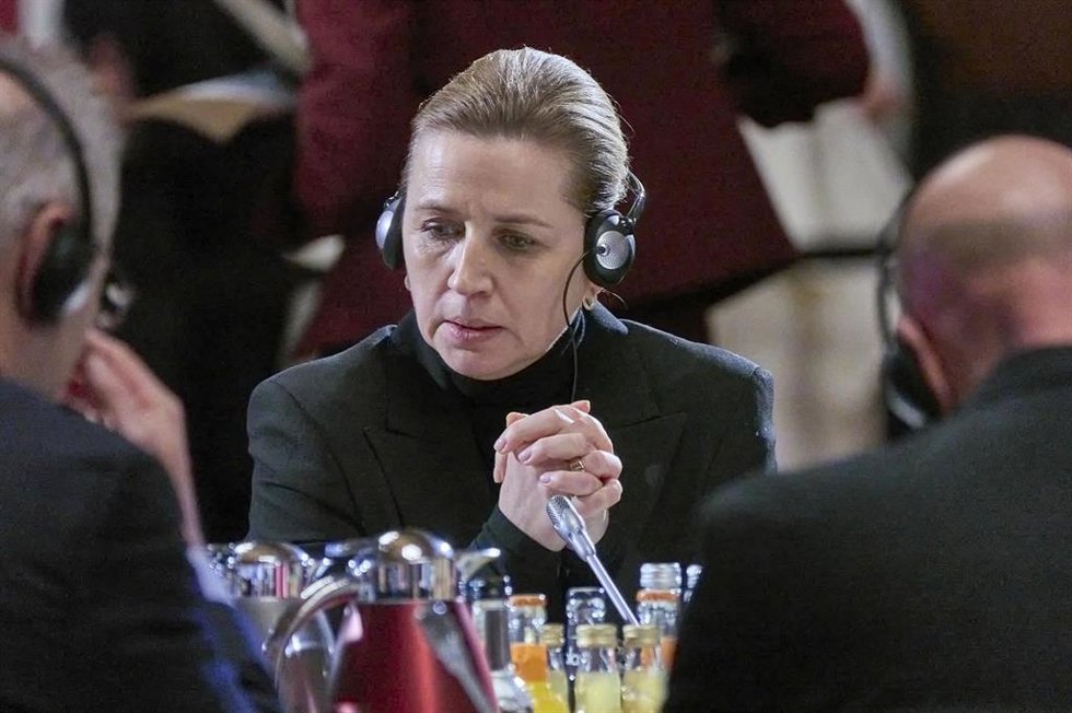 La primera ministra danesa, Mette Frederiksen, en el marco de la cumbre del Mar del Norte en Hamburgo. 