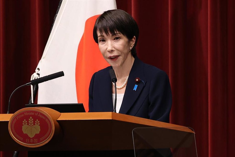 La primera ministra de Japón, Sanae Takaichi.
