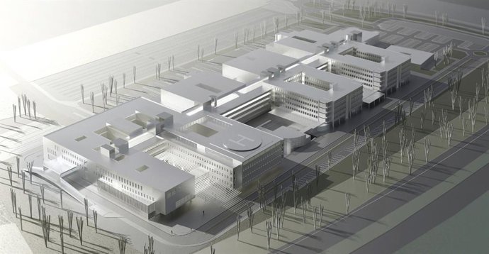 Archivo - Recreación del proyecto del Hospital Materno Infantil de Huelva.
