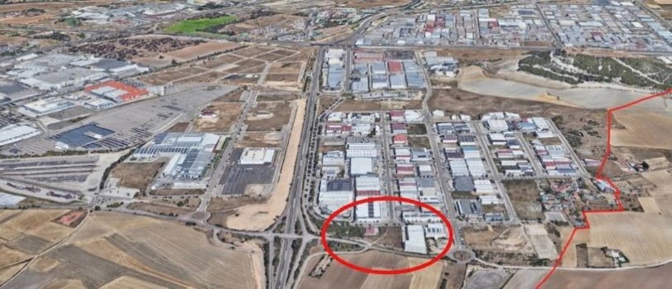 Ubicación de la parcela en la que se construirá el centro de tratamiento de residuos del polígono de San Cristóbal.