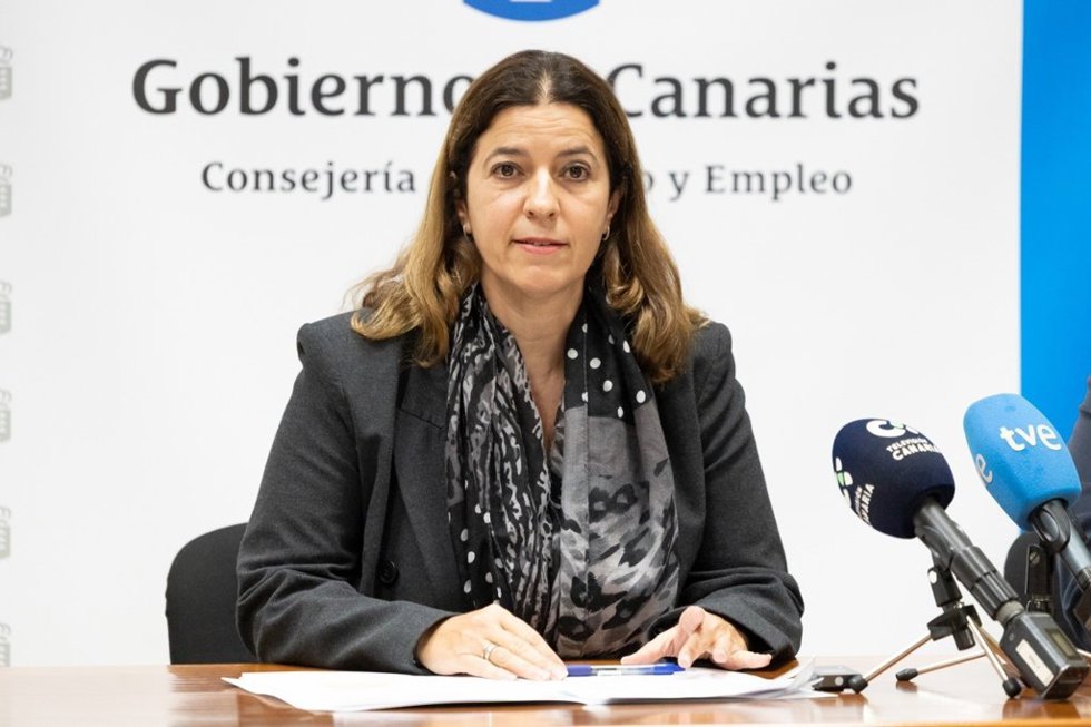 La viceconsejera de Empleo del Gobierno de Canarias, Isabel León