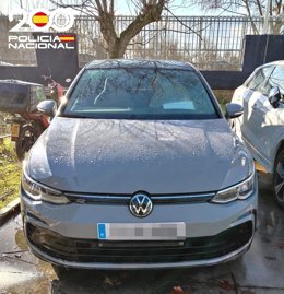 Imagen del vehículo recuperado en Valladolid