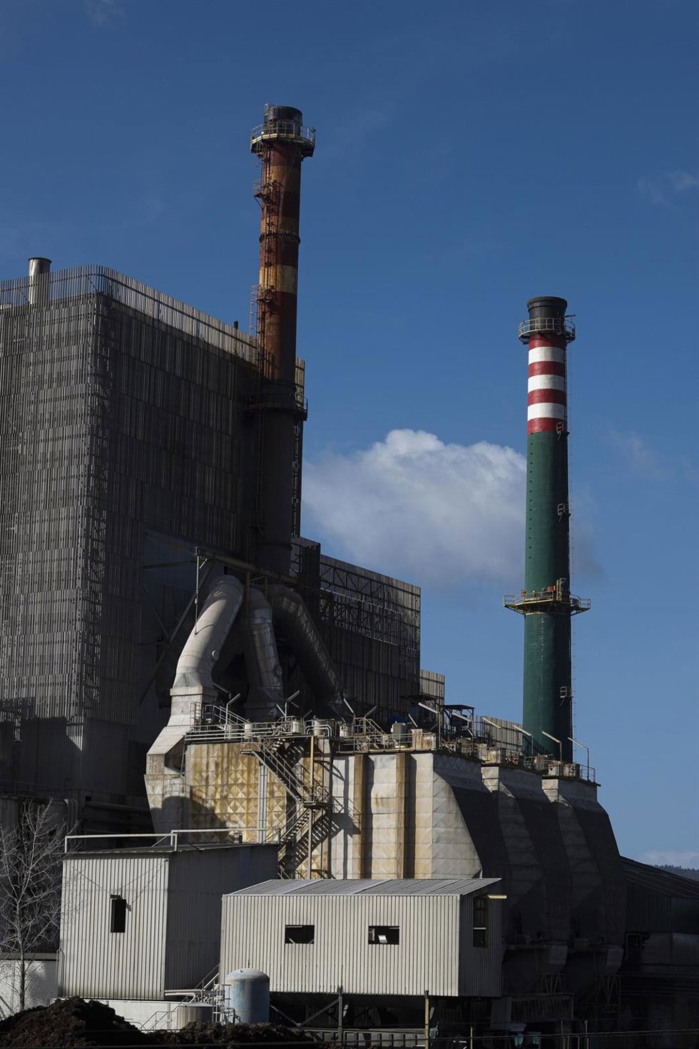 Archivo - La fábrica de ENCE en Pontevedera durante una jornada de huelga de trabajadores de ENCE Pontevedra, a 30 de enero de 2025, en Pontevedra, Galicia (España). Los trabajadores de ENCE han convocado una huelga ante la "falta de voluntad negociador