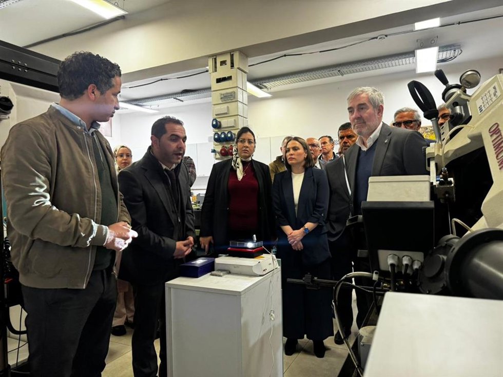 El presidente de Canarias, Fernando Clavijo, durante la visita oficial a Marruecos