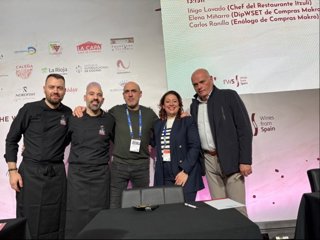 Cata ofrecida por la Escuela internacional de Cocina de Valladolid en Madrid Fusión.